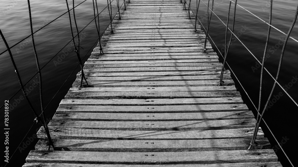 Fototapeta premium Wood bridge.
