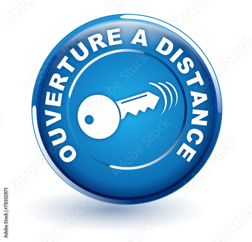 ouverture à distance sur bouton bleu