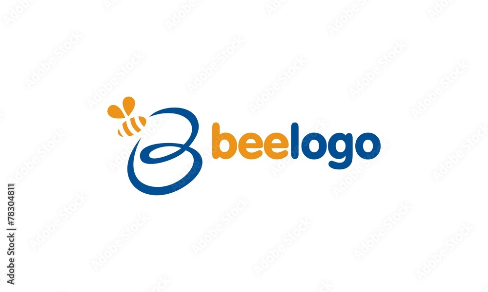 bee B logo - obrazy, fototapety, plakaty 
