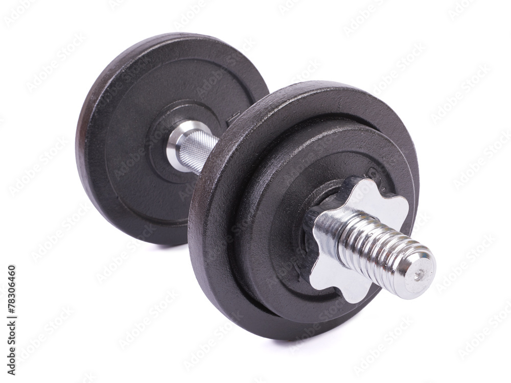 Dumbbells isolated on white background Dumbbells isolated on white background