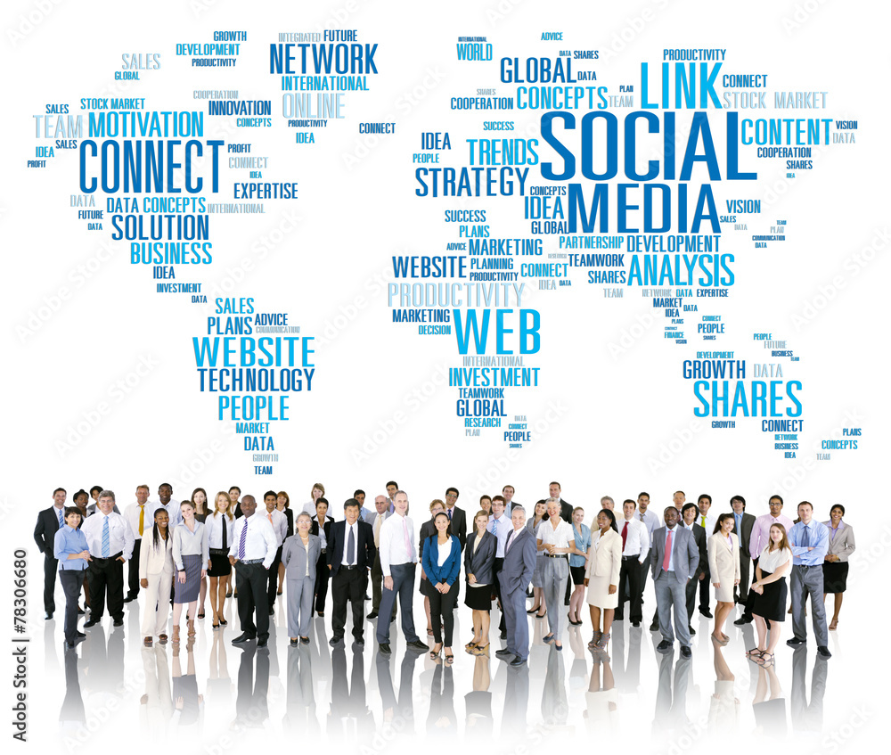 Social Media Internet Connection Global Communications Concept Social Media Internet Connection Global Communications Concept