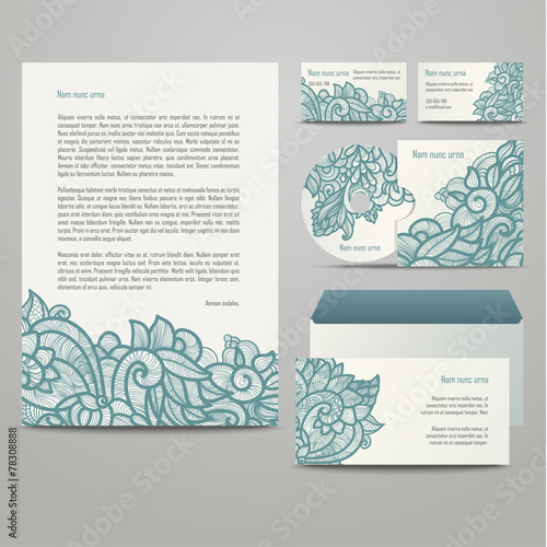 blue floral pattern.