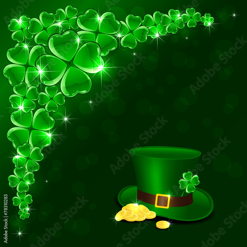 Patricks Day green background