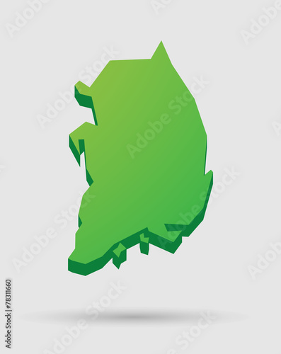 South Korea map icon