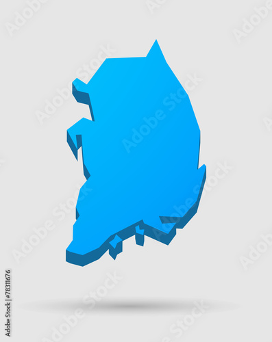 South Korea map icon
