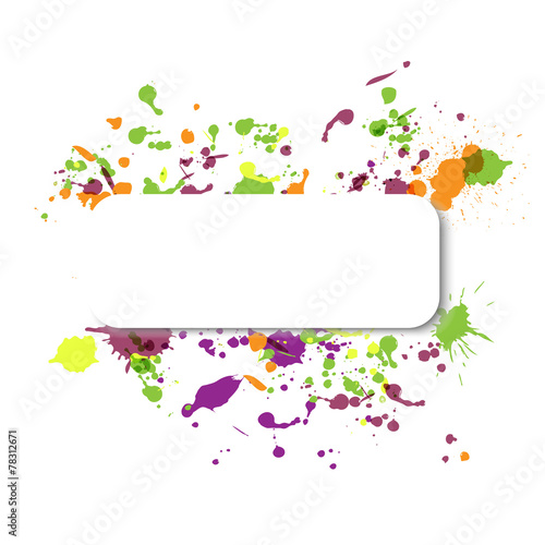 frame of splash