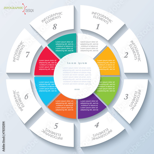 Modern template for business project or presentation