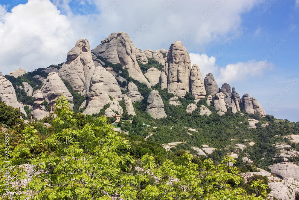 mountains of Montserrat,Spain