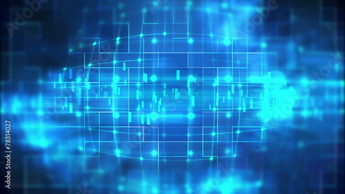 Wallpaper Mural colorful geometric grid  and blur abstract background Torontodigital.ca