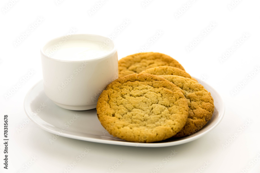 plain sugar cookies and cup of milk plain sugar cookies and cup of milk