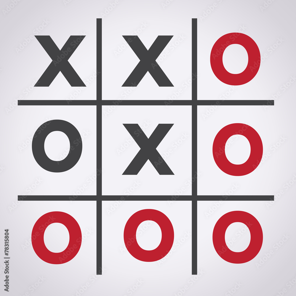 Tic tac toe xo game Royalty Free Vector Image - VectorStock