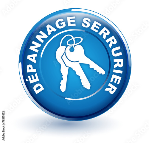 dépannage serrurier sur bouton bleu