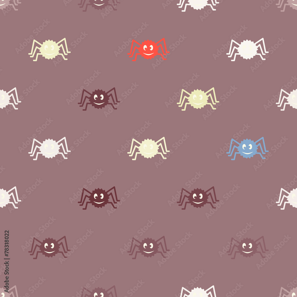 Fototapeta premium seamless background with symbols of Halloween