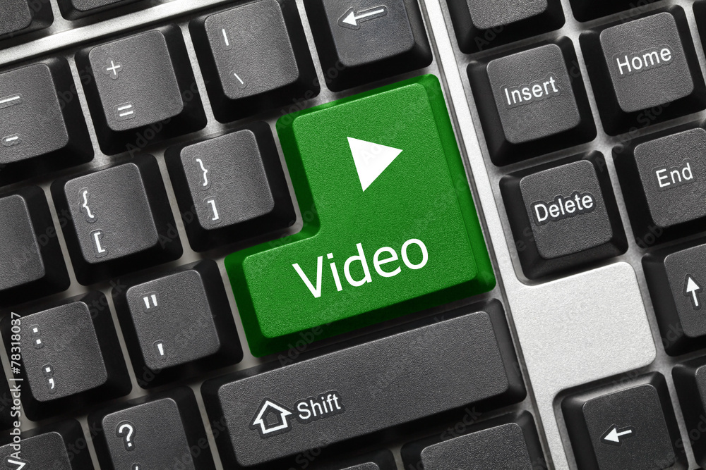 Conceptual keyboard - Video (green key) Conceptual keyboard - Video (green key)