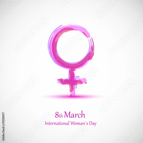 womans day symbol pink