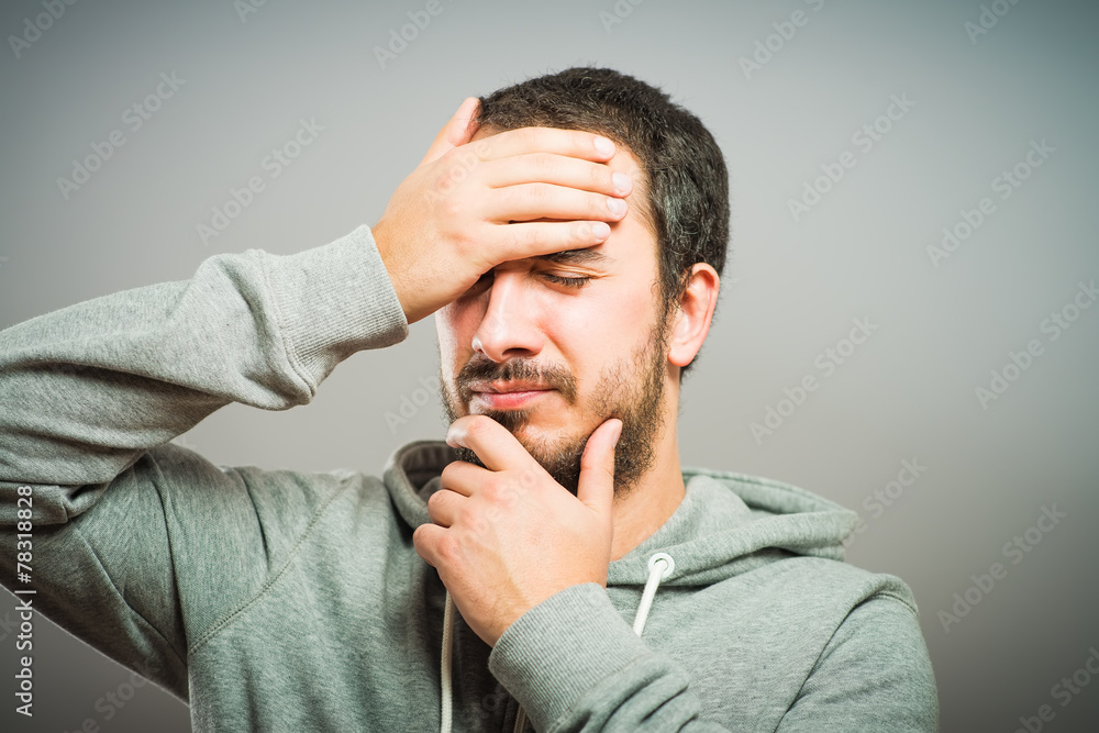 Obraz premium Portrait of a sick person