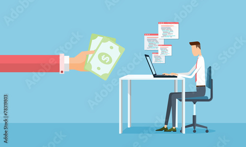 business working and making earnings from business online