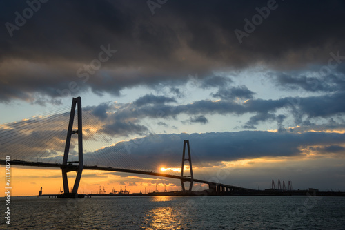 Meiko Triton and the Port of Nagoya in Aichi, Japan