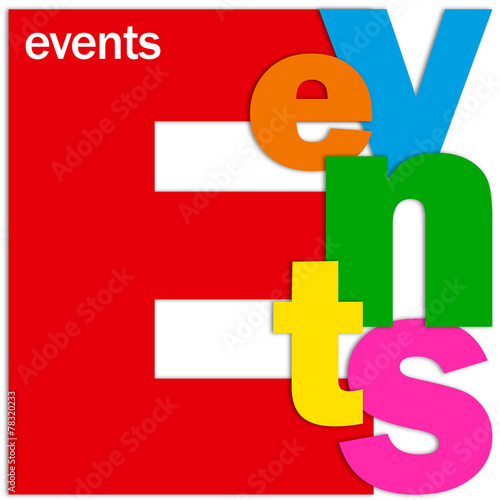 EVENTS Letter Collage (calendar coming up corporate) #78320233