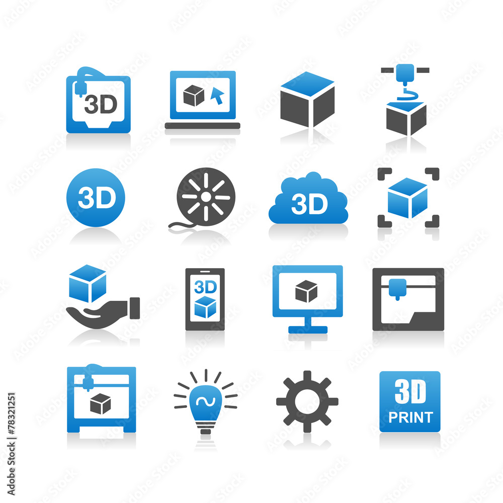 3D print icon 3D print icon