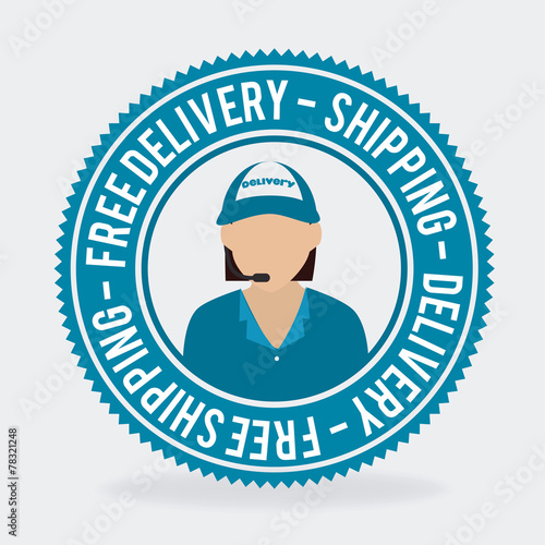 Delivery design, vector illustration.