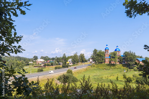 Summer countryside landscape photo