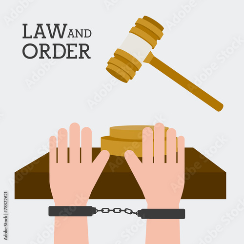 Law design, vector illustration.