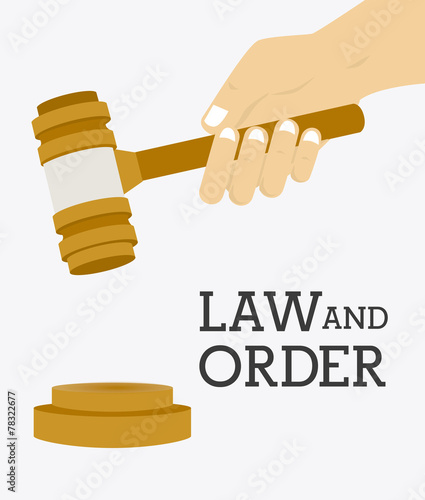 Law design, vector illustration.