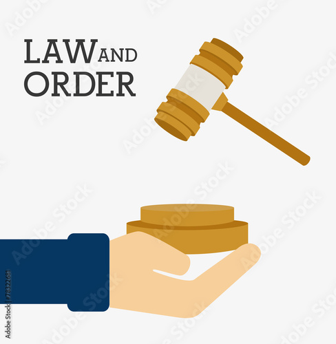Law design, vector illustration.