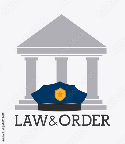 Law design, vector illustration.