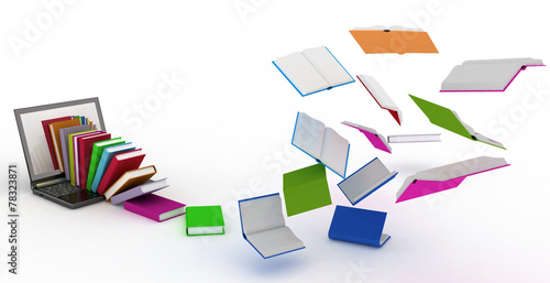 books fly into your laptop