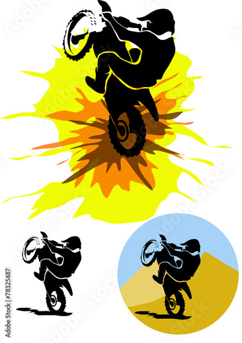 Motocross illustration