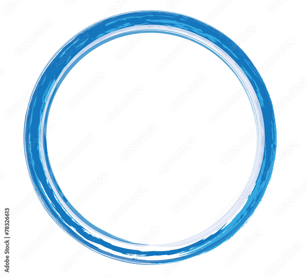 runder Rahmen blau runder Rahmen blau