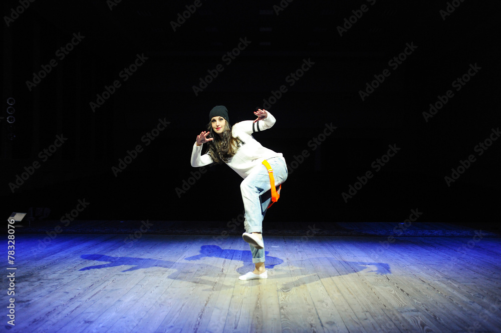 the professional dancer works at a scene the professional dancer works at a scene