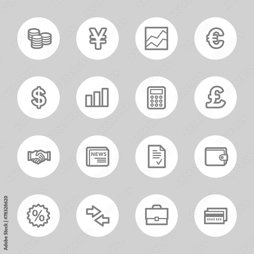 Finance web icons set Finance web icons set