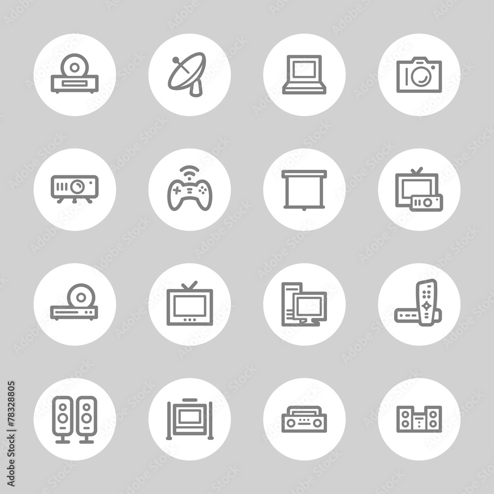 Electronic Appliances Web Icons