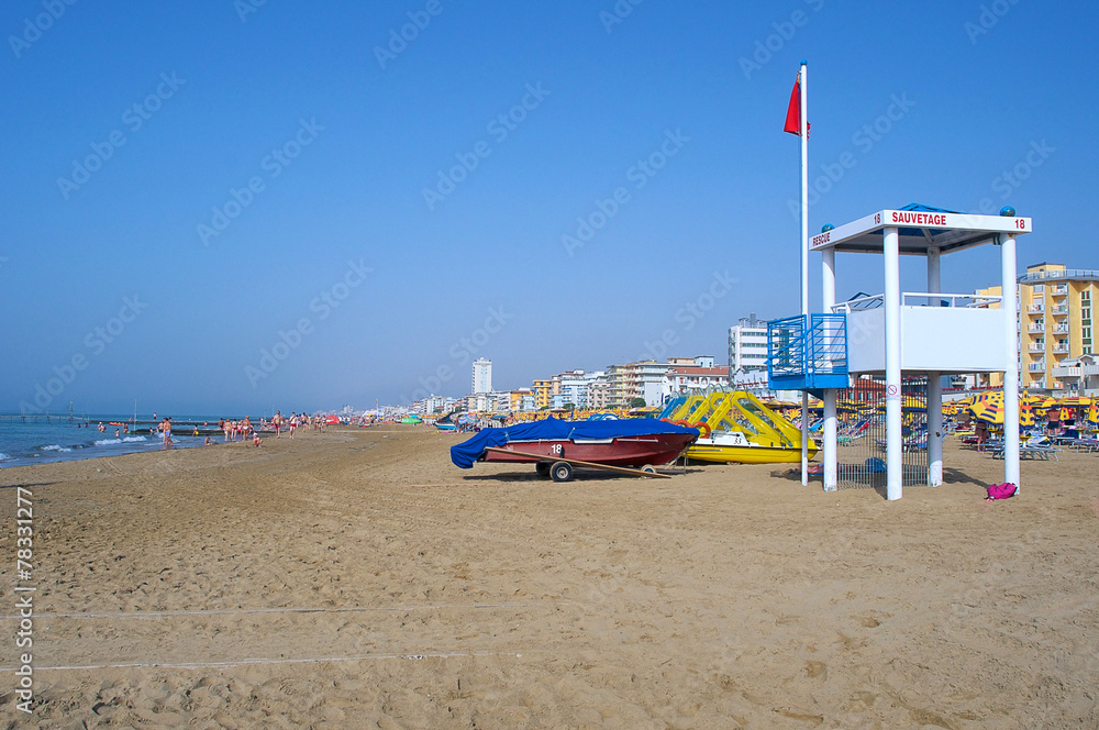 Fototapeta premium Adriatic Sea beach at the morning
