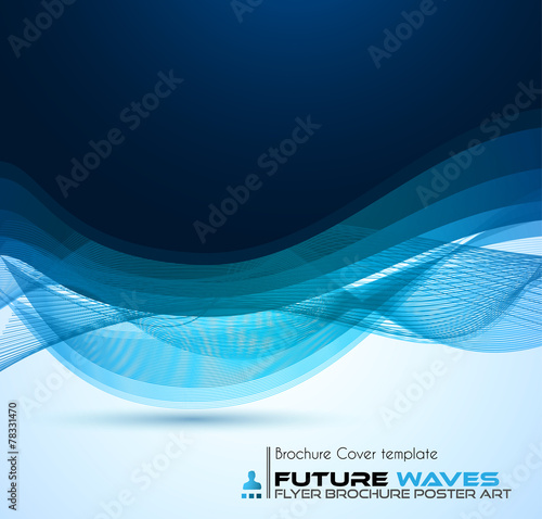 Abtract waves background for brochures and flyers design.