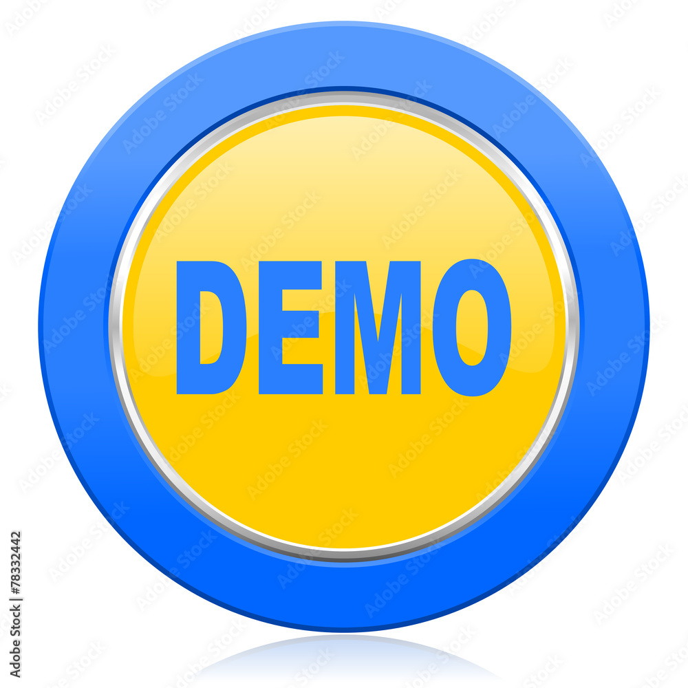 demo blue yellow icon demo blue yellow icon