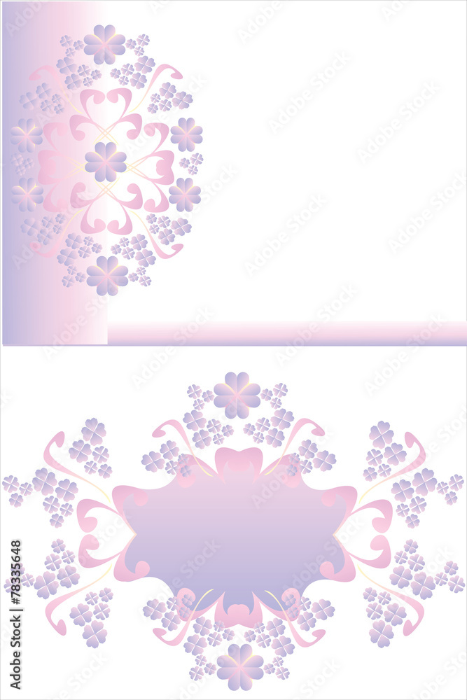 Floral pattern frame