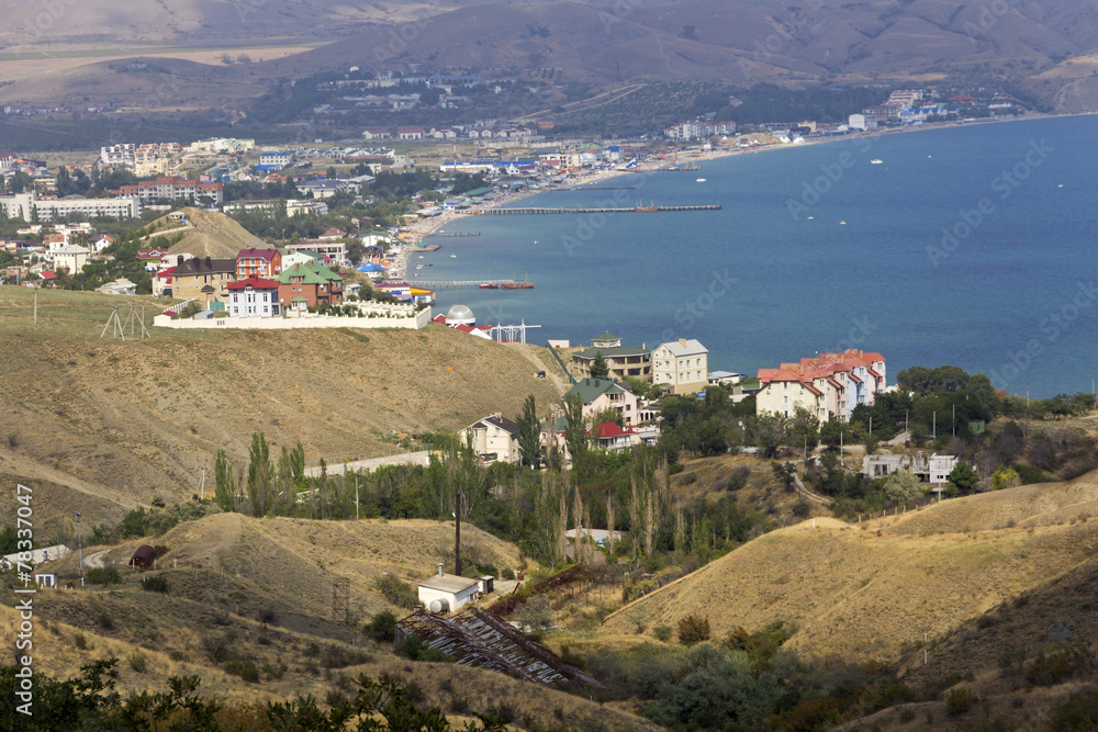 Аn urban-type settlement on the black sea coast