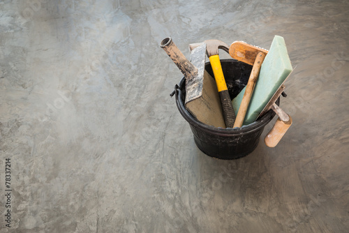construction tools for concrete job