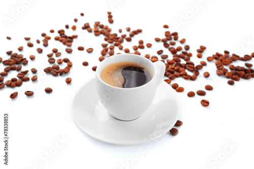 Cup of coffee on white table © Africa Studio