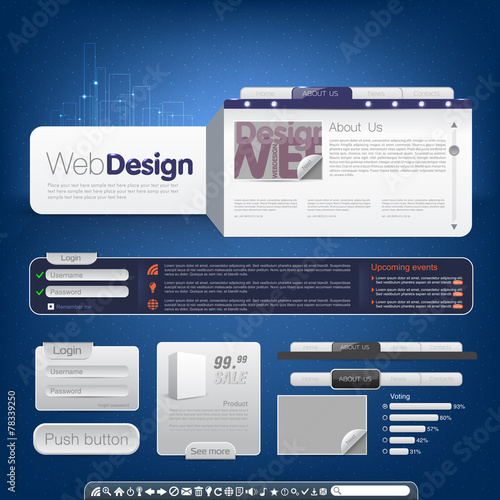 Web site template