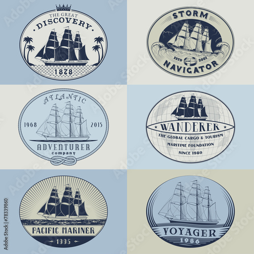 Nautical labelscolor1