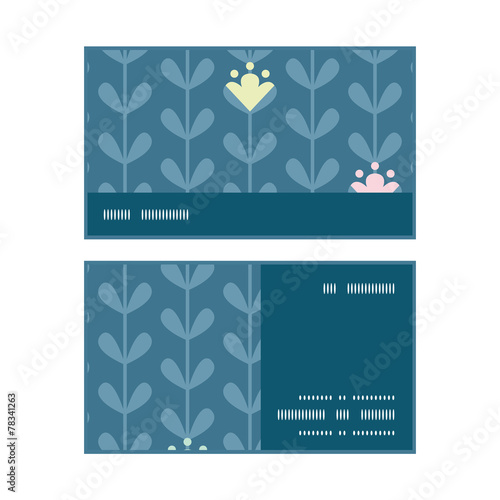 Vector blloming vines stripes horizontal stripe frame pattern