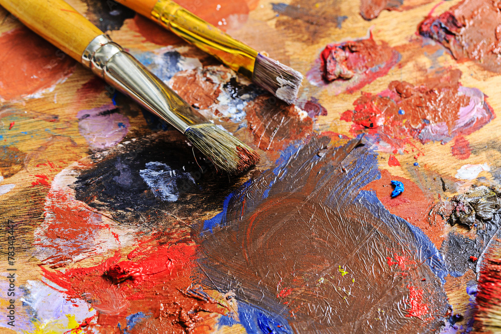 Obraz premium Brush and paint painter