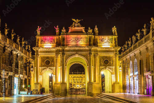 Arc Here on the Place Stanislas in Nancy - France, Lorraine