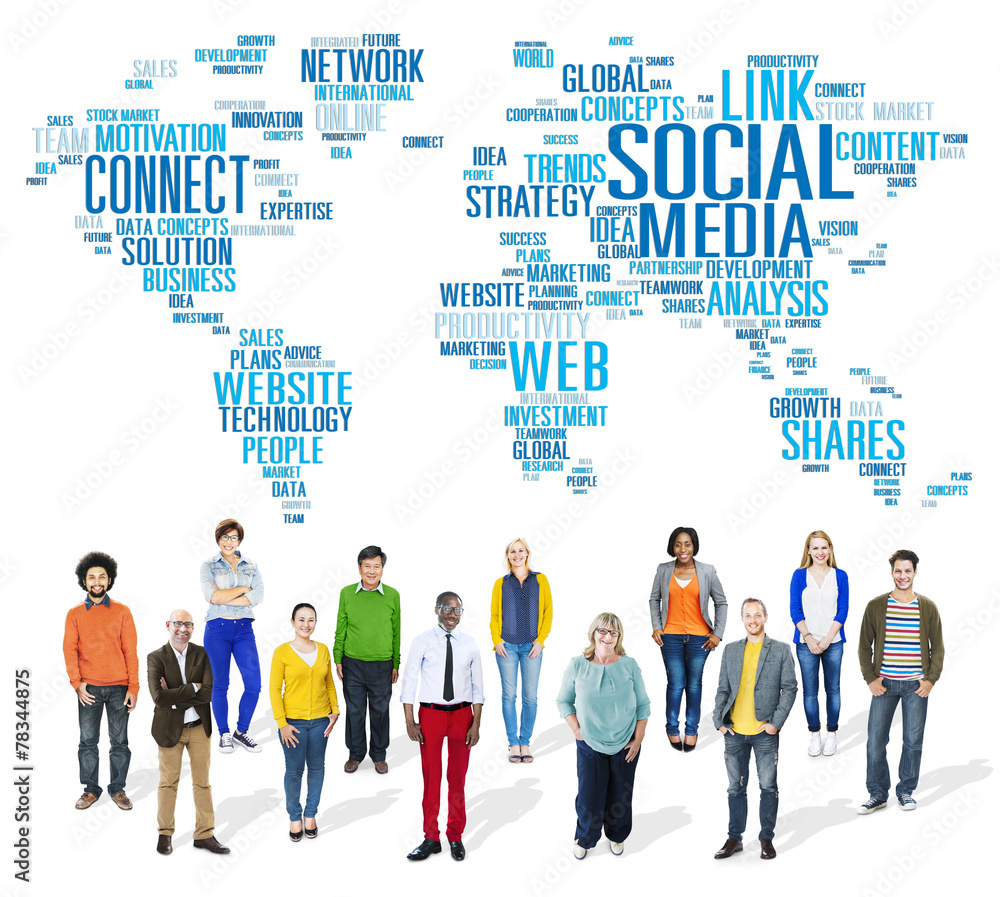 Social Media Internet Connection Global Communications