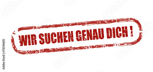 wir suchen genau dich button rot 1802
